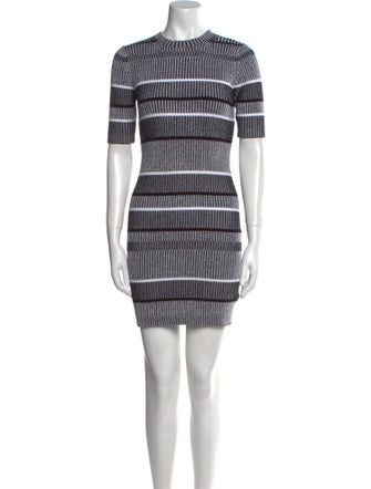 T by Alexander Wang Striped Mini Dress