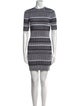 T by Alexander Wang Striped Mini Dress