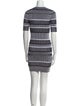 T by Alexander Wang Striped Mini Dress