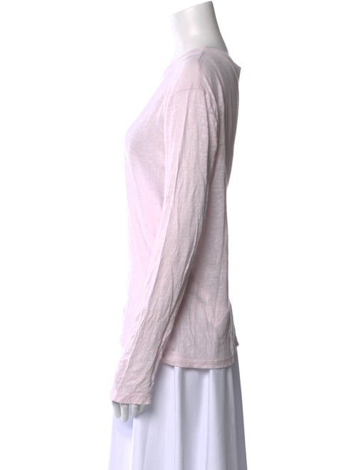 T by Alexander Wang Linen Scoop Neck T-Shirt