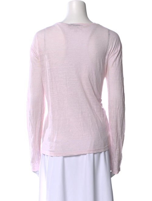 T by Alexander Wang Linen Scoop Neck T-Shirt