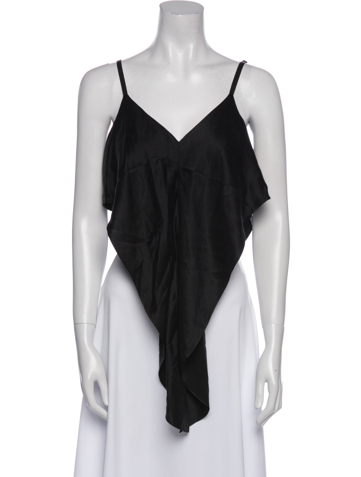 T by Alexander Wang Silk V-Neck Top