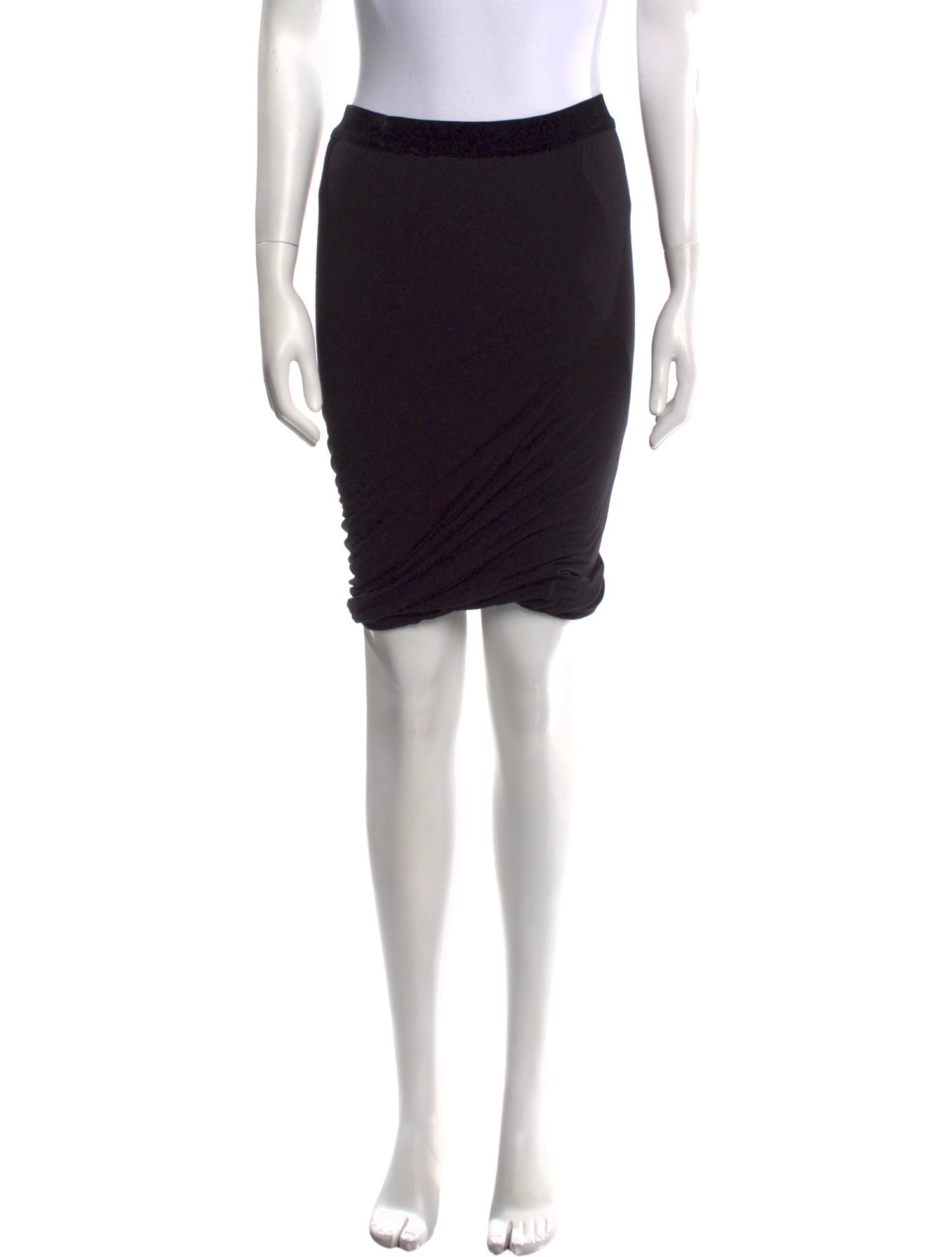 T by Alexander Wang Pleated Accents Knee-Length Skirt