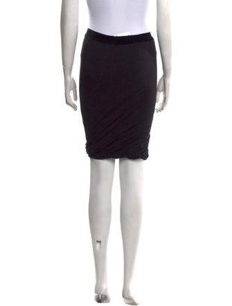 T by Alexander Wang Pleated Accents Knee-Length Skirt