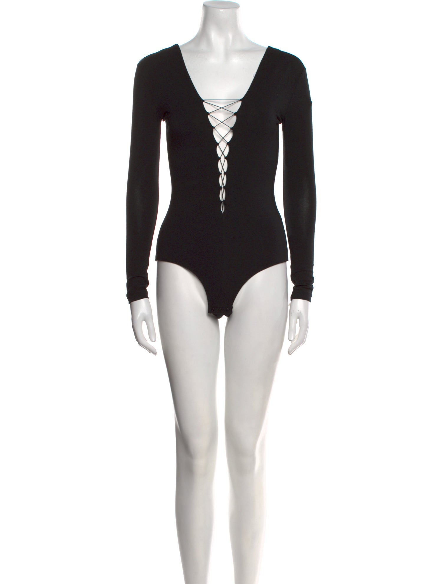 T by Alexander Wang V-Neck Long Sleeve Bodysuit
