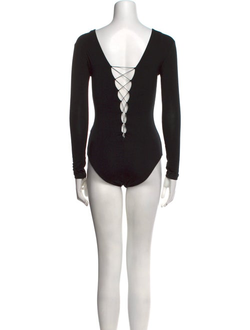 T by Alexander Wang V-Neck Long Sleeve Bodysuit