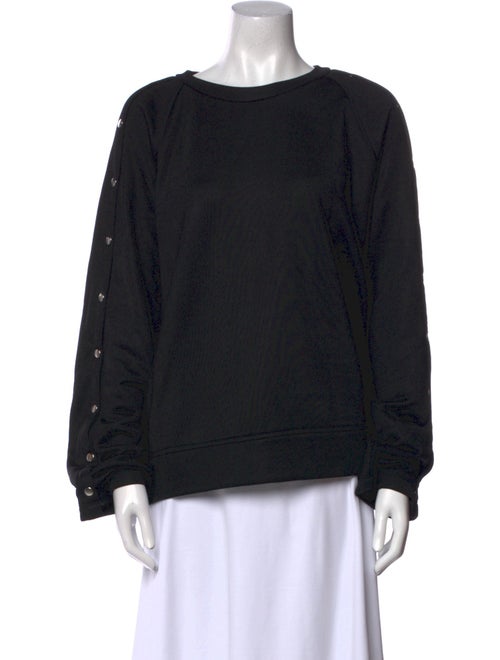 T by Alexander Wang Scoop Neck Long Sleeve Sweatshirt