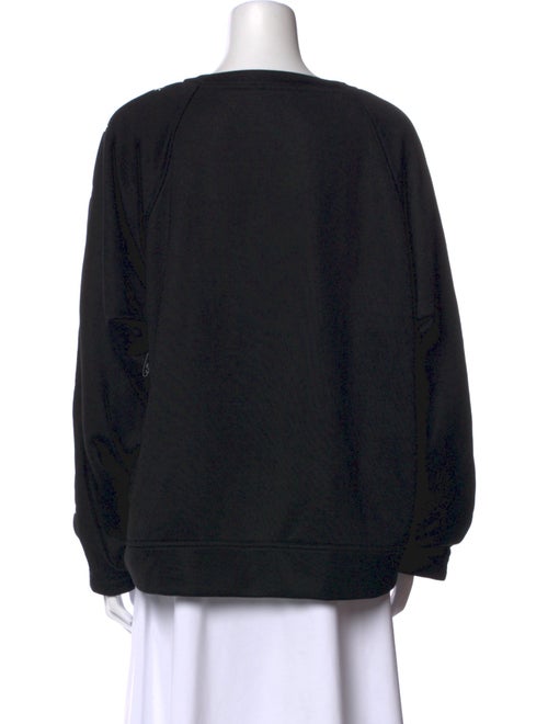 T by Alexander Wang Scoop Neck Long Sleeve Sweatshirt
