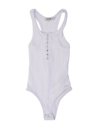 T by Alexander Wang V-Neck Sleeveless Bodysuit
