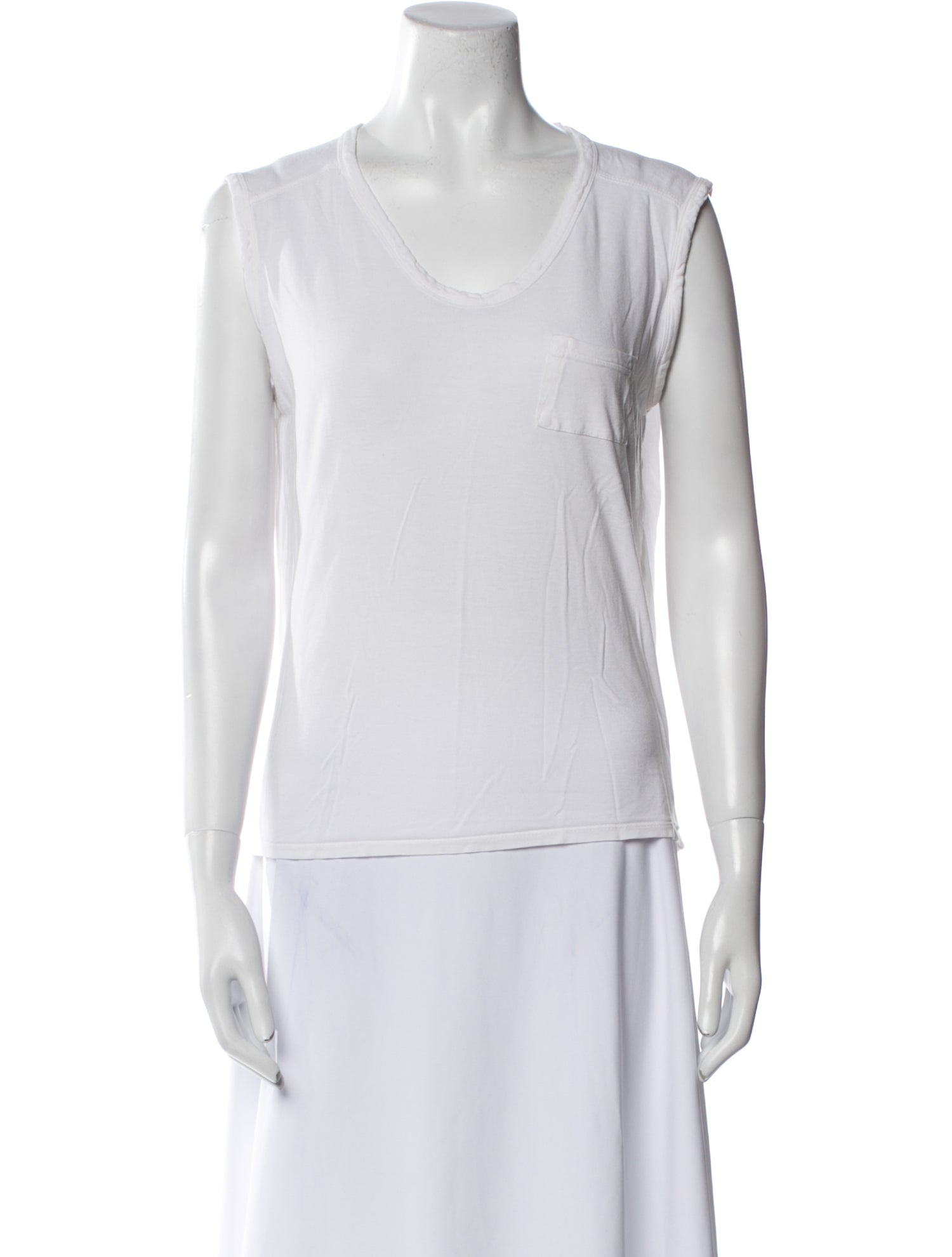 T by Alexander Wang Scoop Neck Sleeveless Top