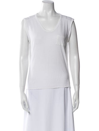 T by Alexander Wang Scoop Neck Sleeveless Top