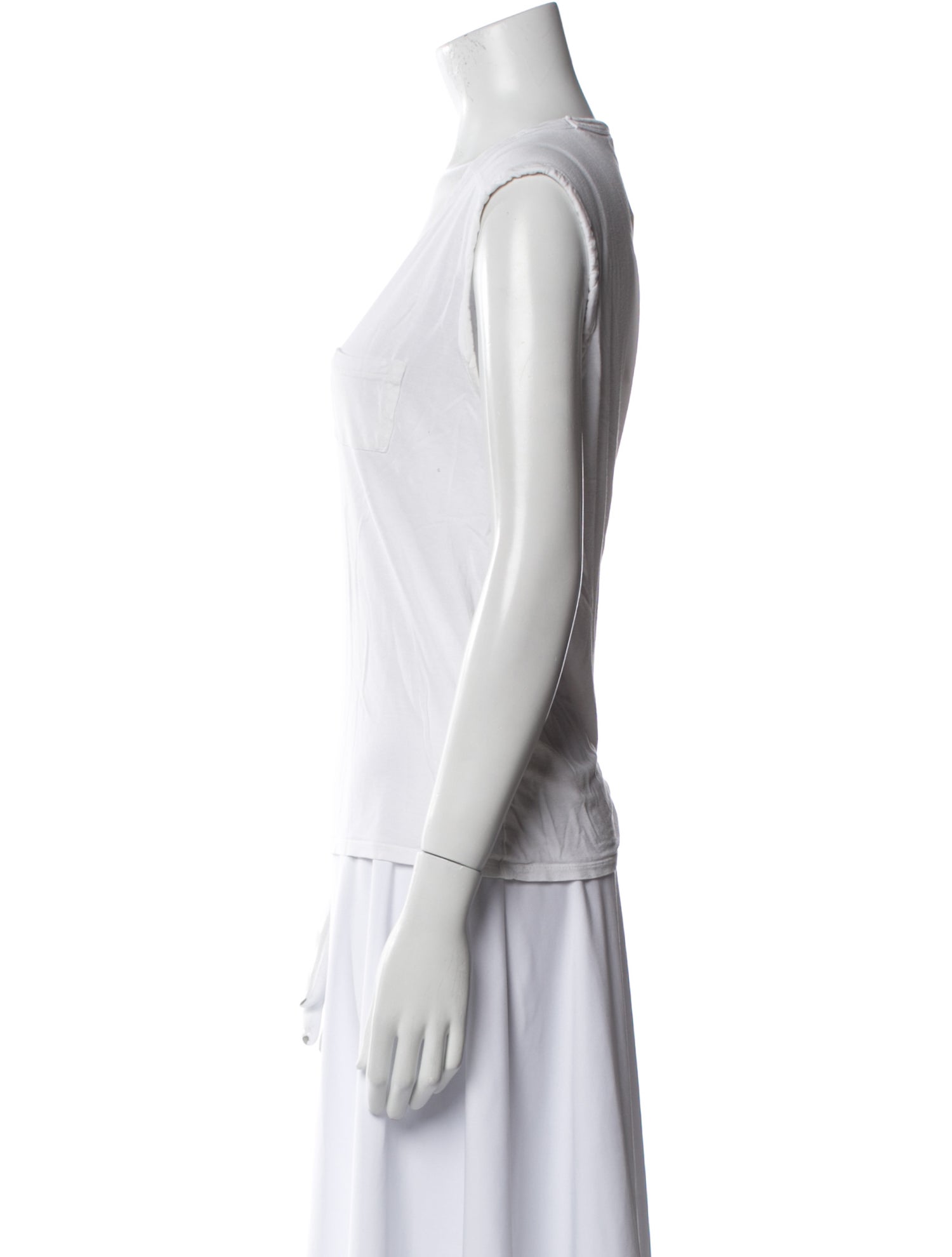 T by Alexander Wang Scoop Neck Sleeveless Top