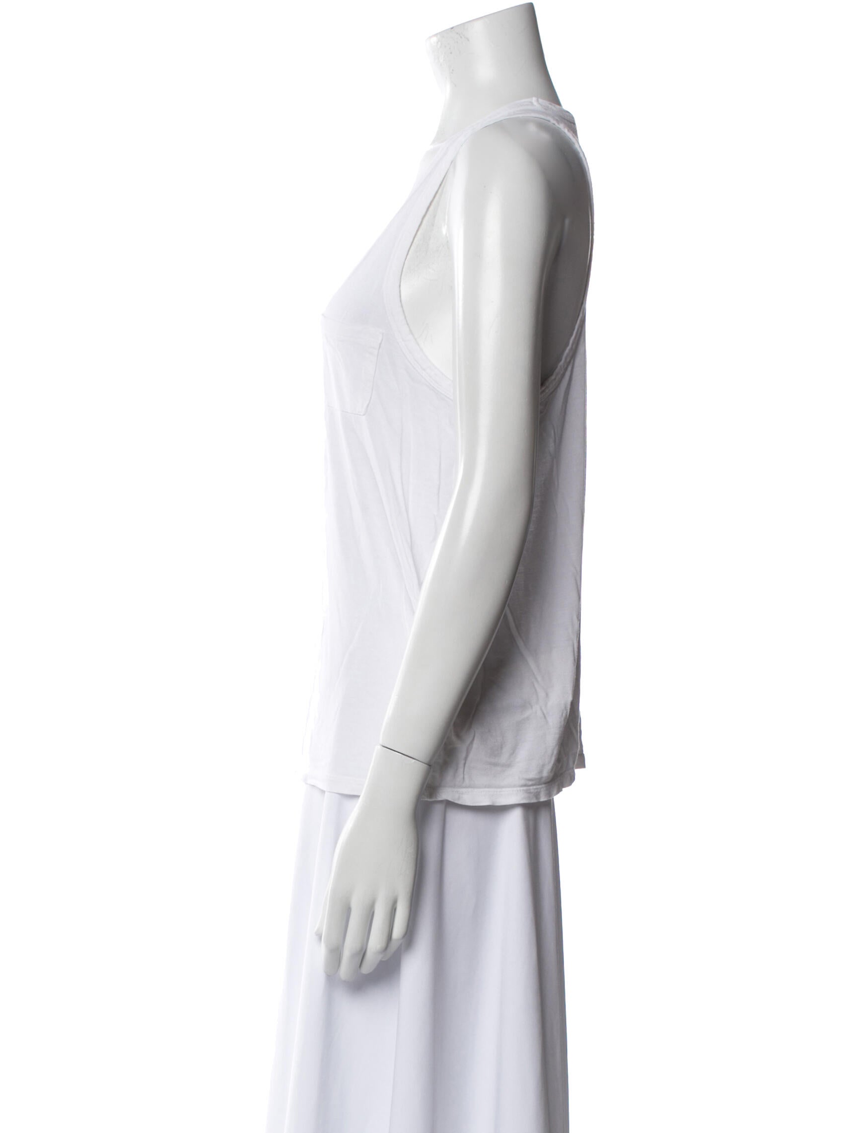 T by Alexander Wang Scoop Neck Sleeveless Top