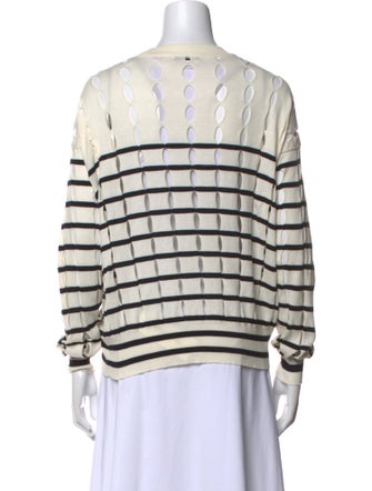 T by Alexander Wang Striped Crew Neck Sweater