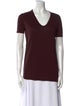 T by Alexander Wang V-Neck Short Sleeve T-Shirt