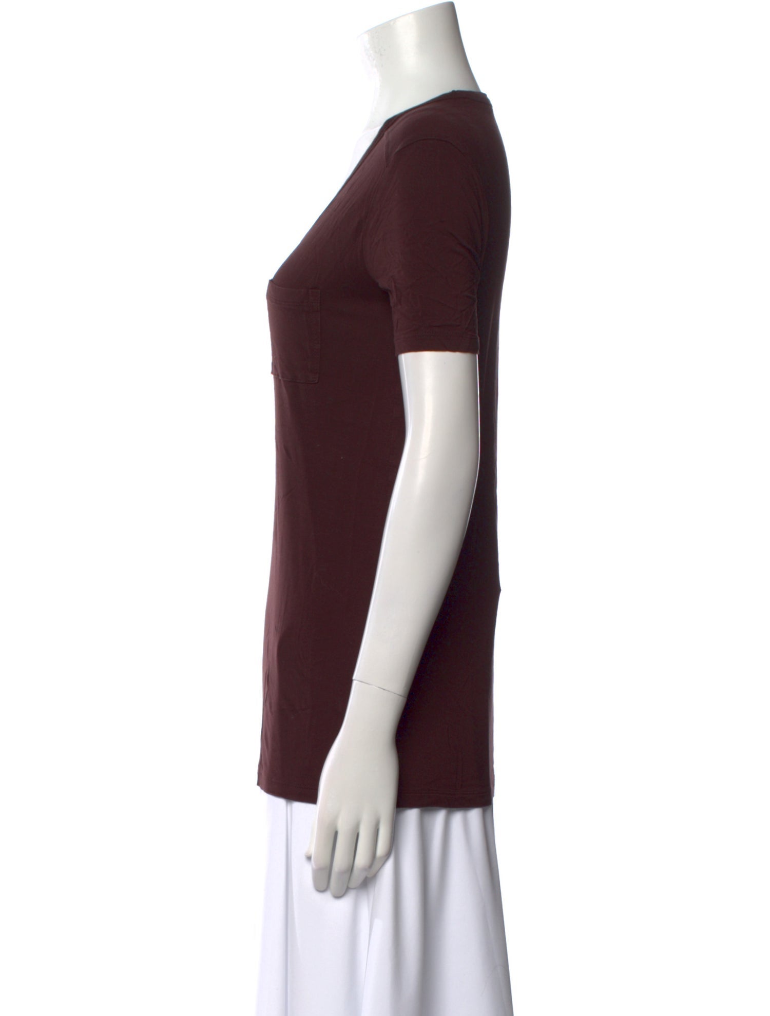 T by Alexander Wang V-Neck Short Sleeve T-Shirt