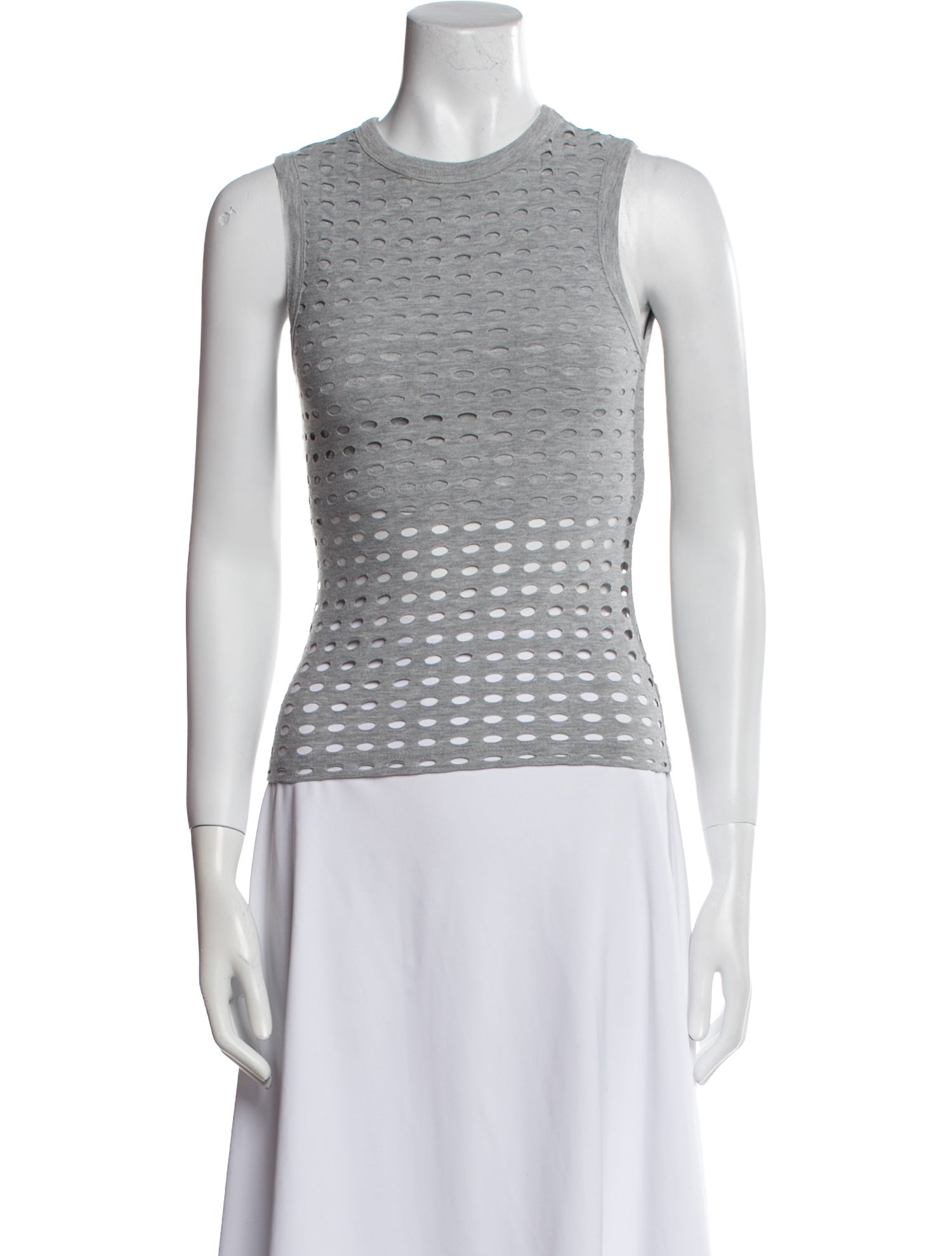 T by Alexander Wang Crew Neck Sleeveless Top