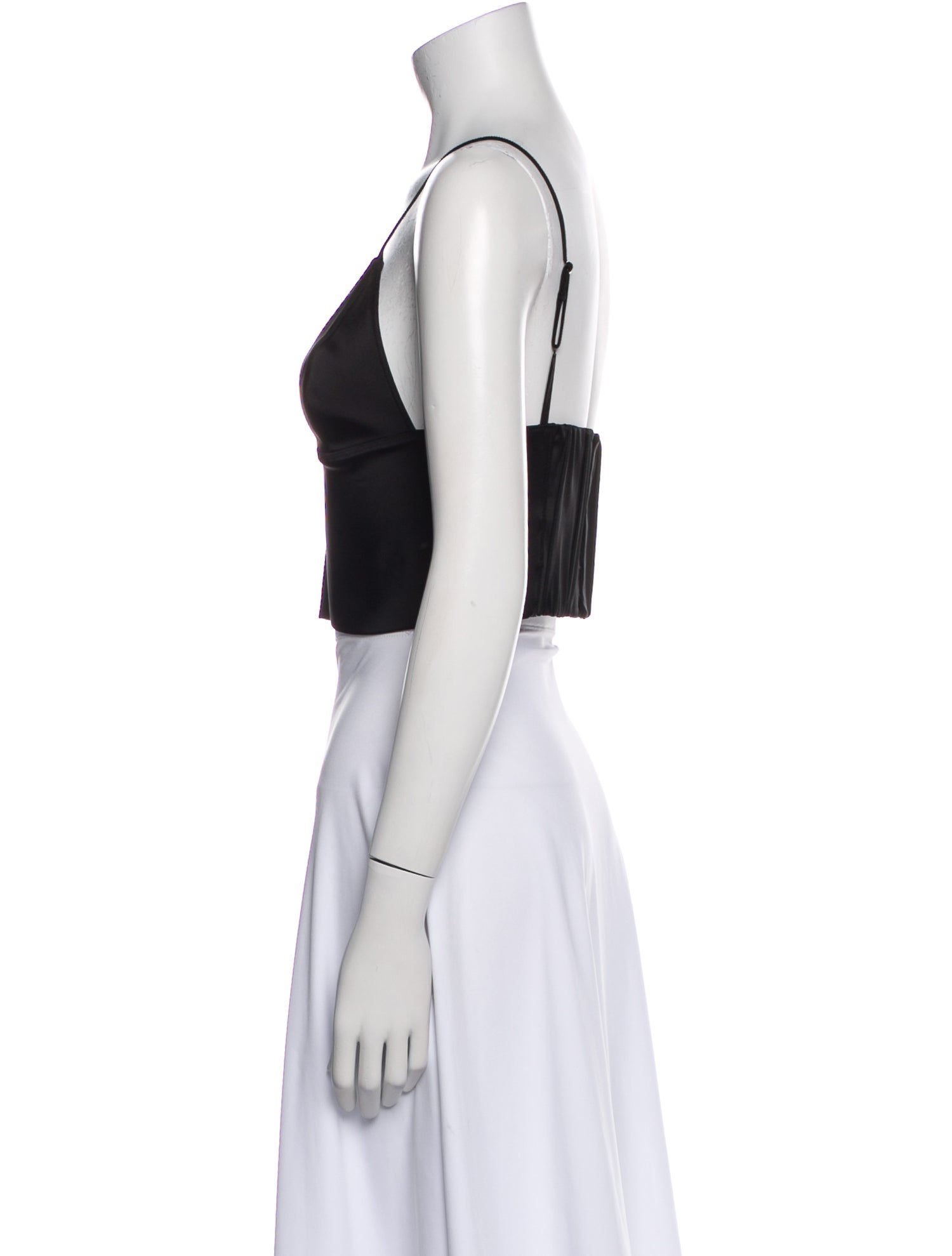 T by Alexander Wang V-Neck Sleeveless Crop Top