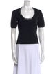 T by Alexander Wang Scoop Neck Short Sleeve T-Shirt