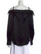 T by Alexander Wang Silk Square Neckline Blouse