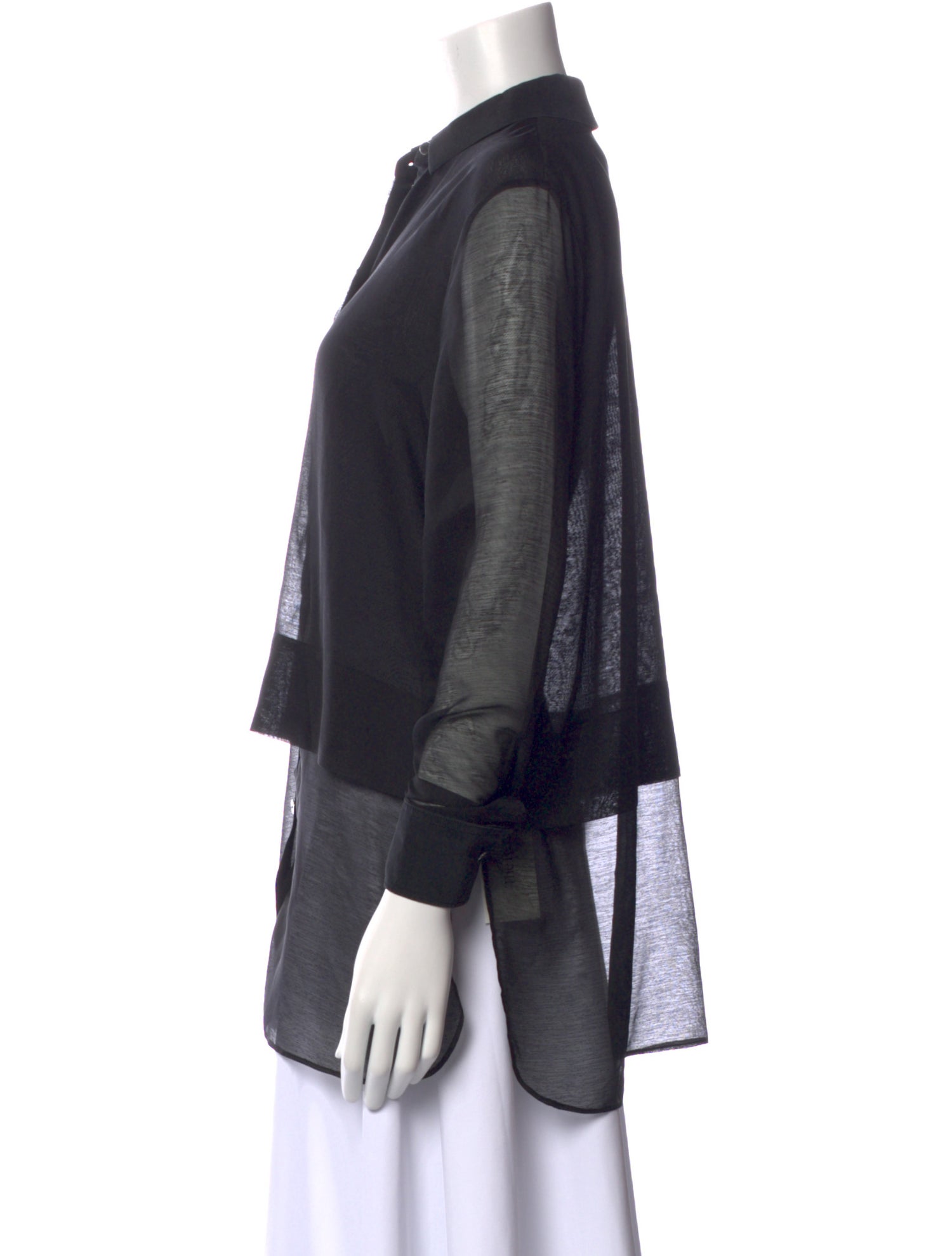 T by Alexander Wang Long Sleeve Button-Up Top