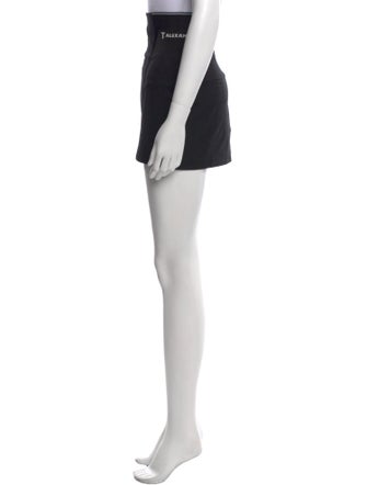 T by Alexander Wang Leather Trim Embellishment Mini Skirt