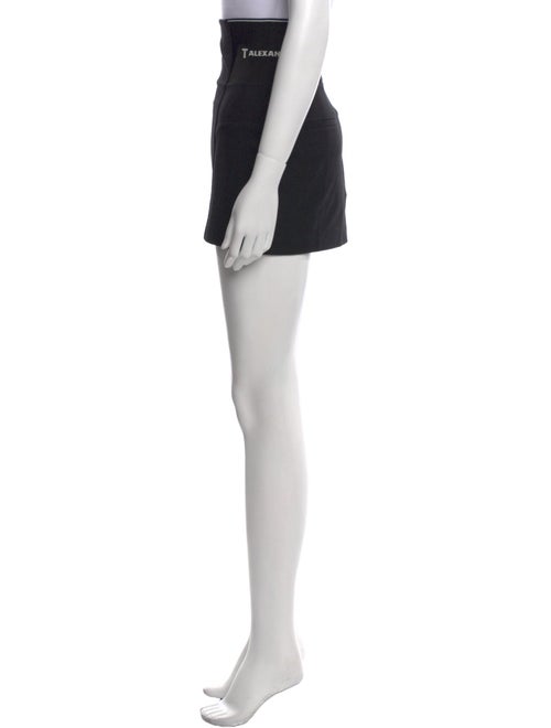 T by Alexander Wang Leather Trim Embellishment Mini Skirt