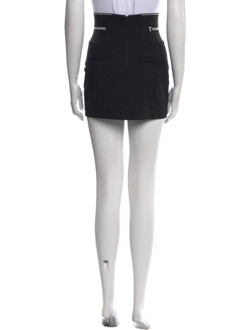 T by Alexander Wang Leather Trim Embellishment Mini Skirt
