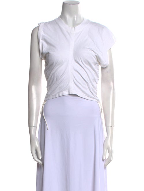 T by Alexander Wang Crew Neck Sleeveless Crop Top