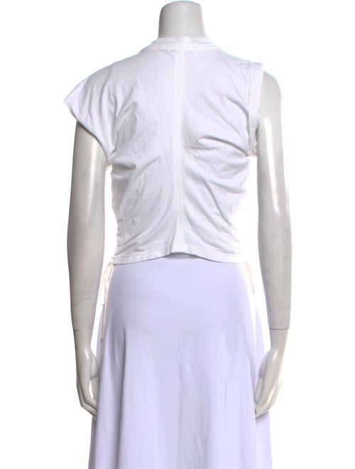 T by Alexander Wang Crew Neck Sleeveless Crop Top