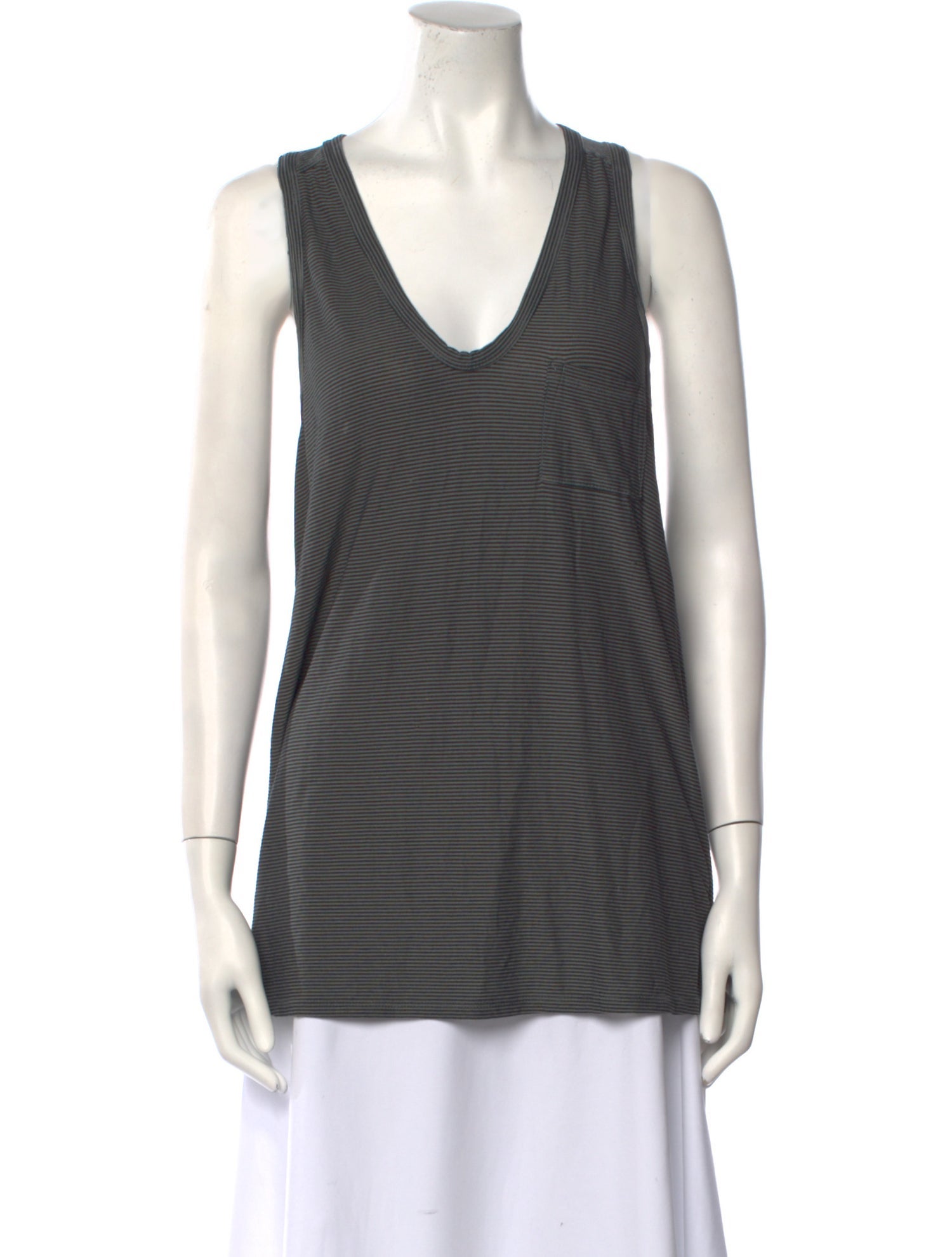 T by Alexander Wang Scoop Neck Sleeveless Top