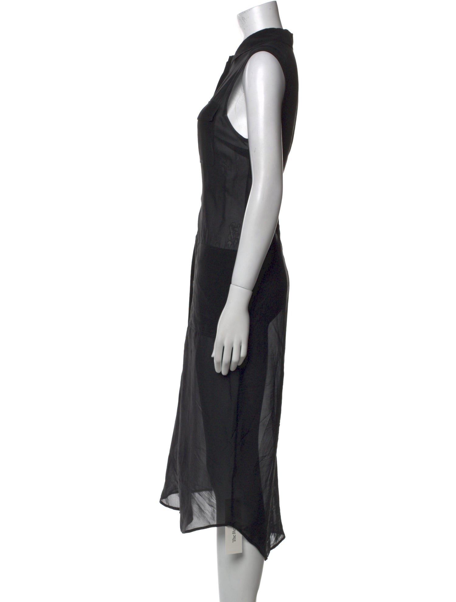 T by Alexander Wang Silk Midi Length Dress