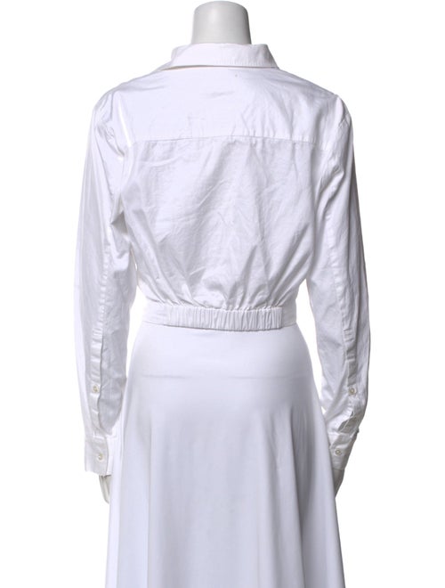 T by Alexander Wang Mock Neck Long Sleeve Crop Top