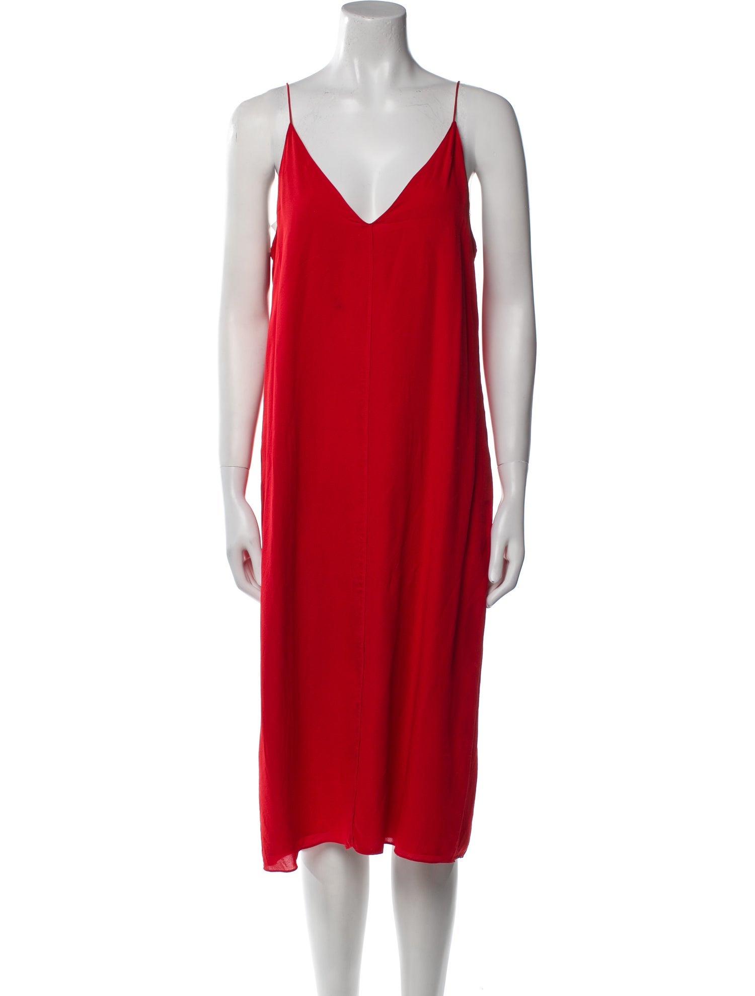 T by Alexander Wang Silk Midi Length Dress