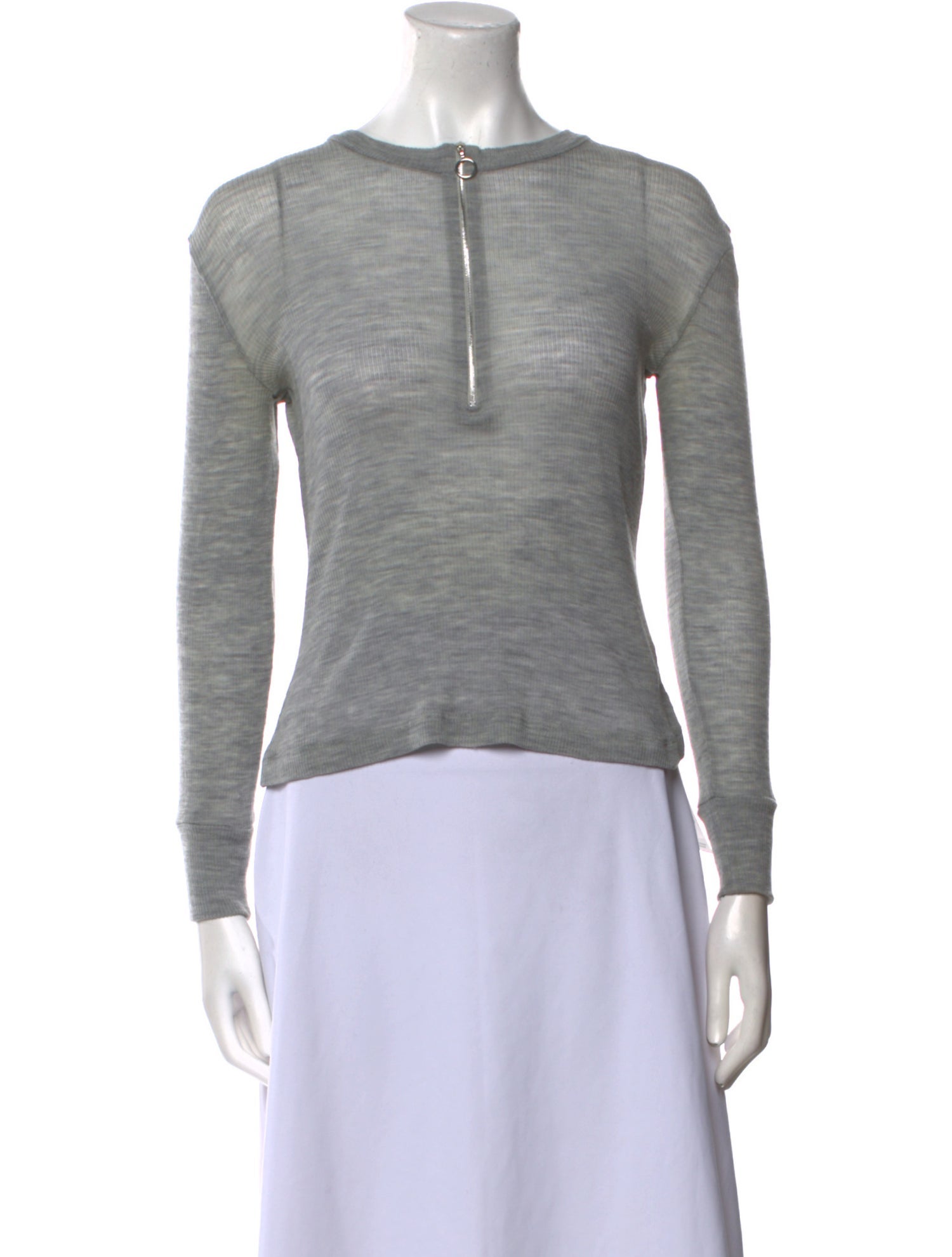 T by Alexander Wang Wool Scoop Neck Top