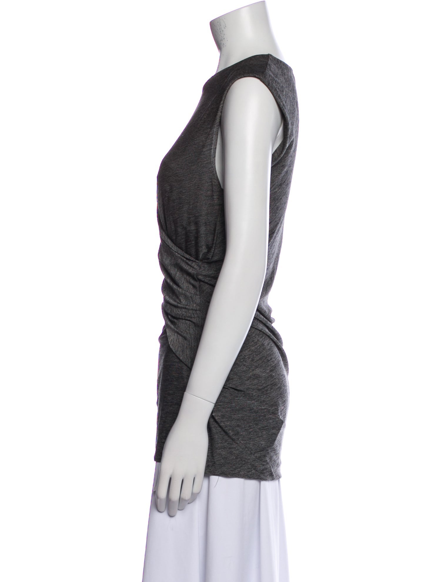 T by Alexander Wang Crew Neck Sleeveless Top