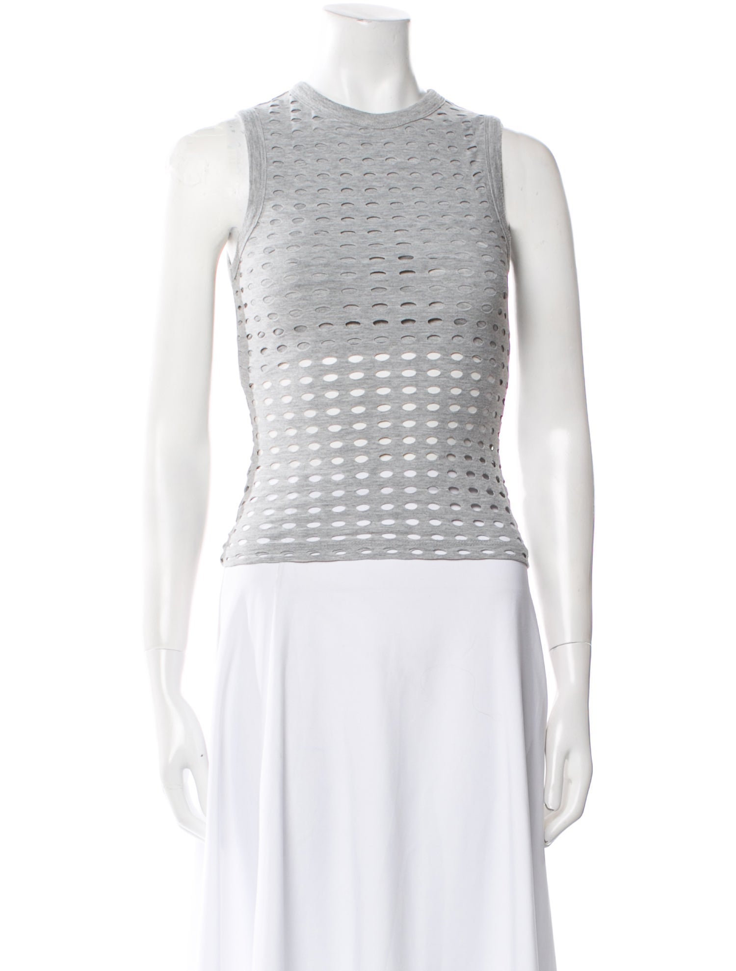 T by Alexander Wang Crew Neck Sleeveless Top