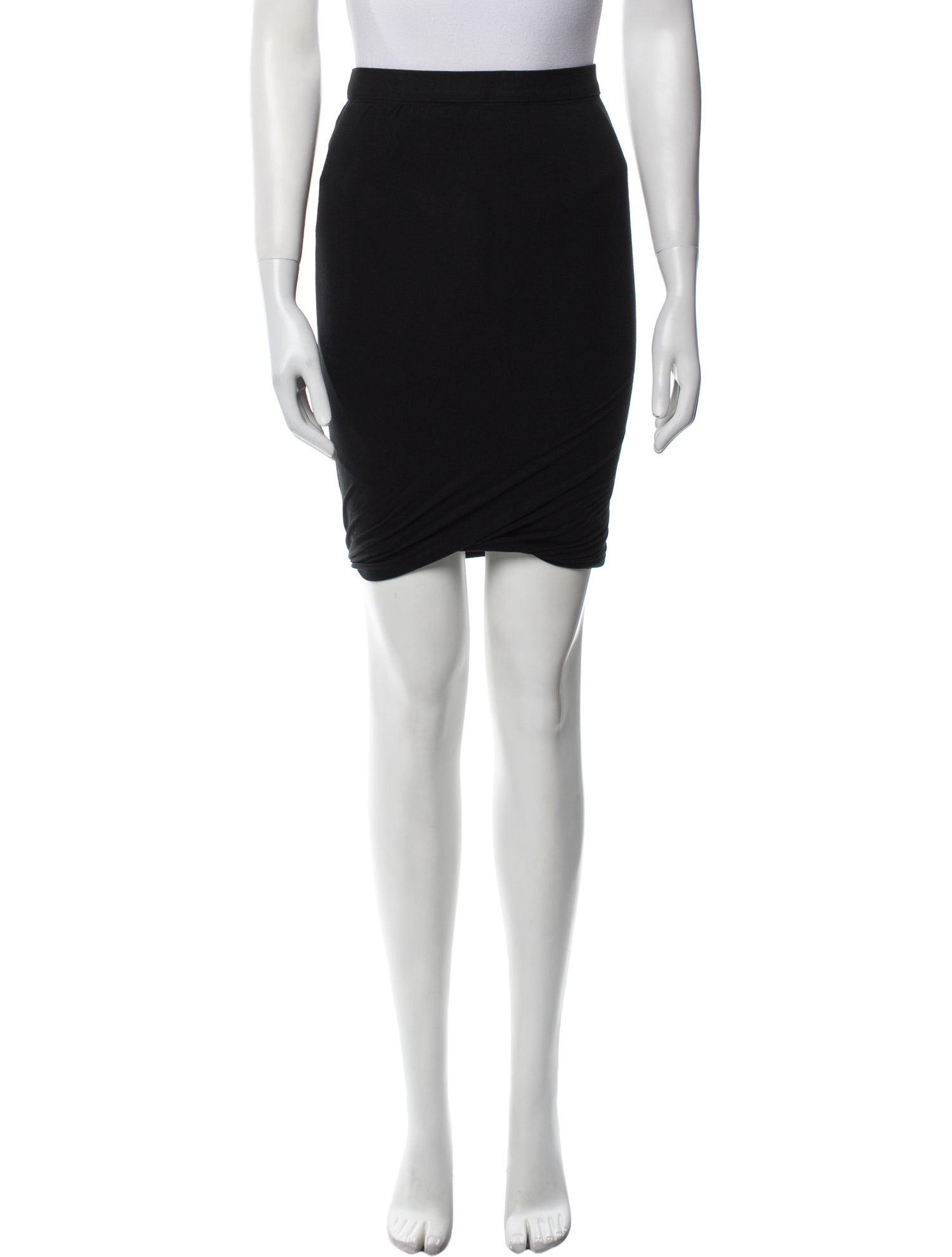 T by Alexander Wang Ruffle Embellishment Knee-Length Skirt