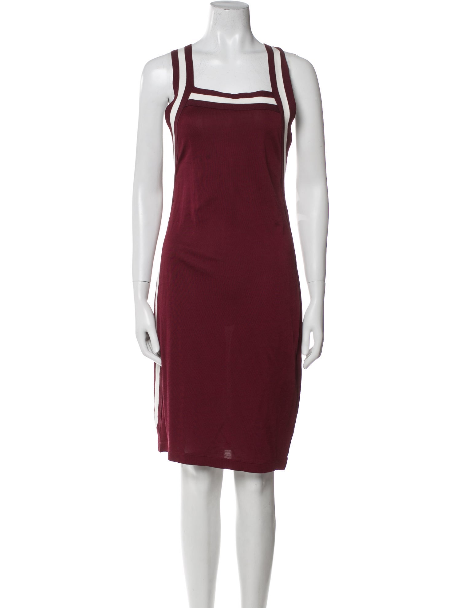 T by Alexander Wang Square Neckline Knee-Length Dress