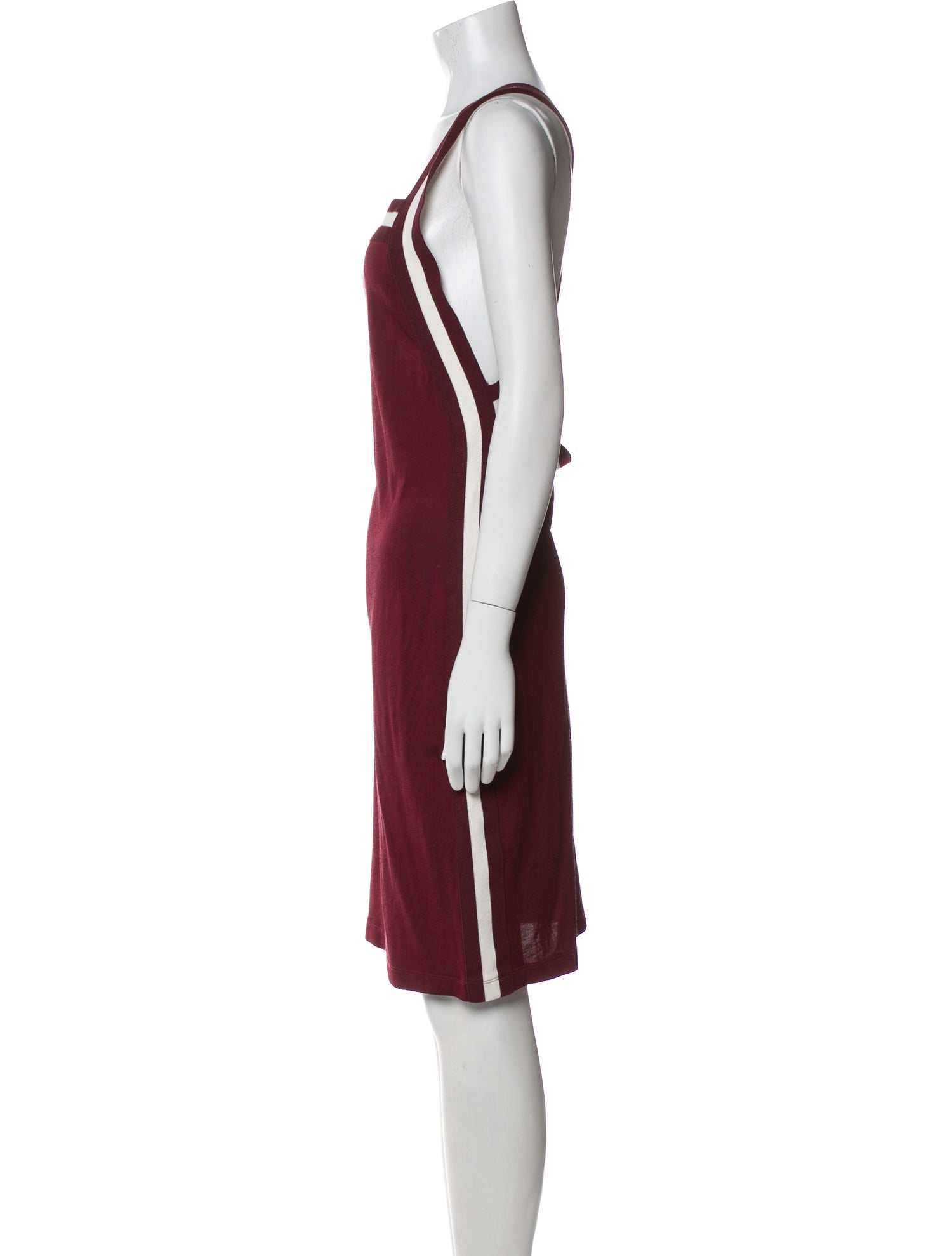 T by Alexander Wang Square Neckline Knee-Length Dress