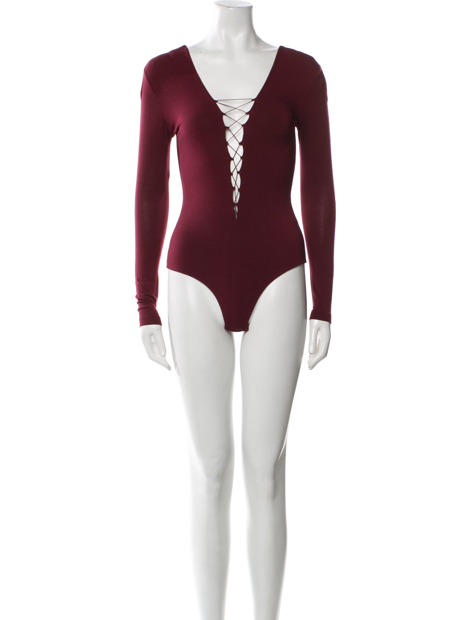 T by Alexander Wang V-Neck Long Sleeve Bodysuit