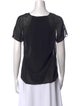 T by Alexander Wang Silk V-Neck T-Shirt