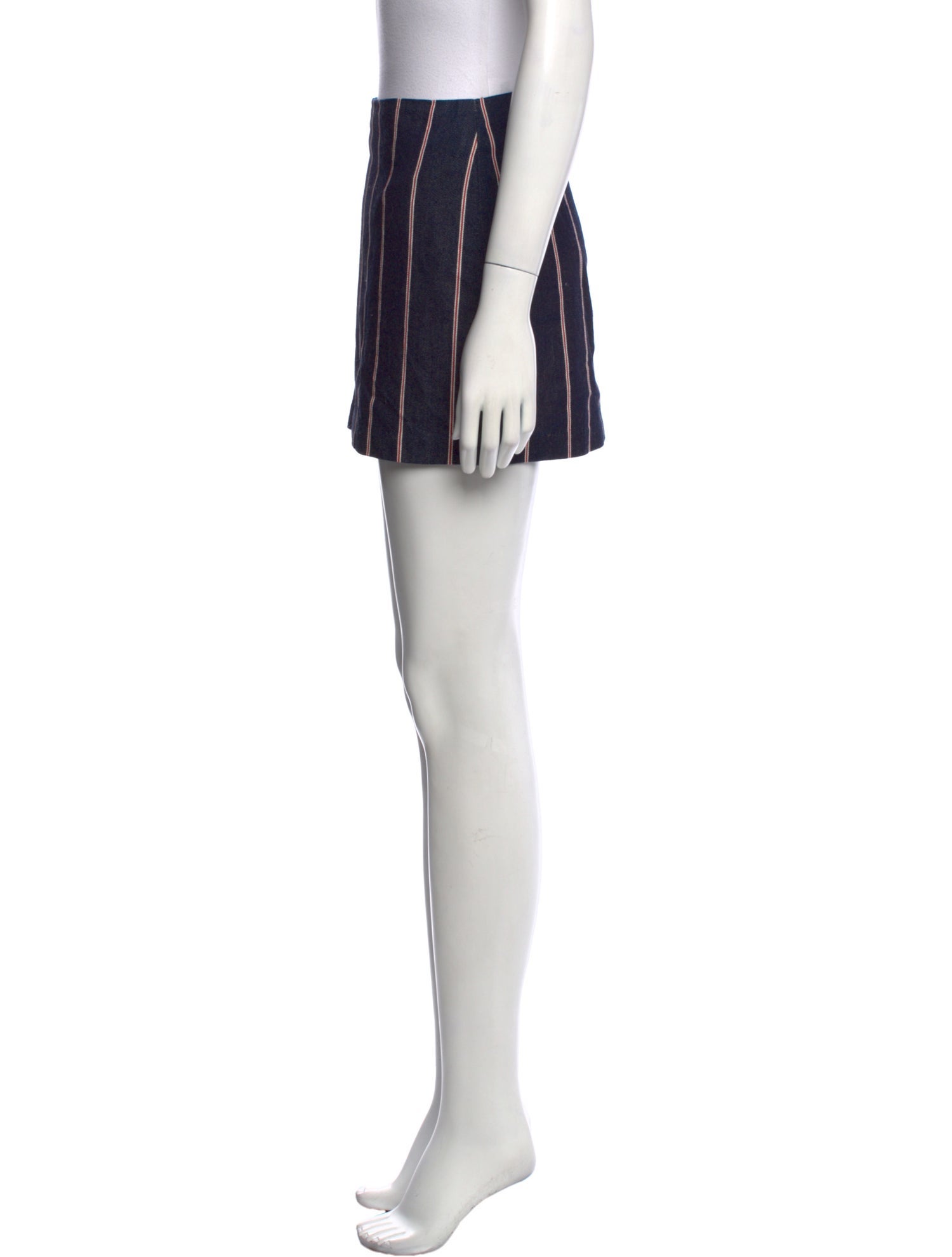 T by Alexander Wang Striped Mini Skirt