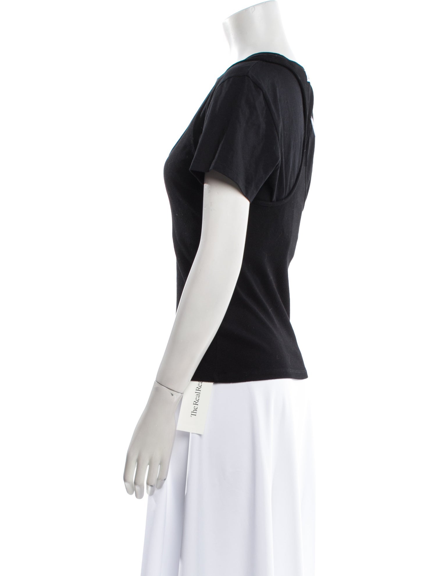 T by Alexander Wang Bateau Neckline Short Sleeve T-Shirt w/ Tags