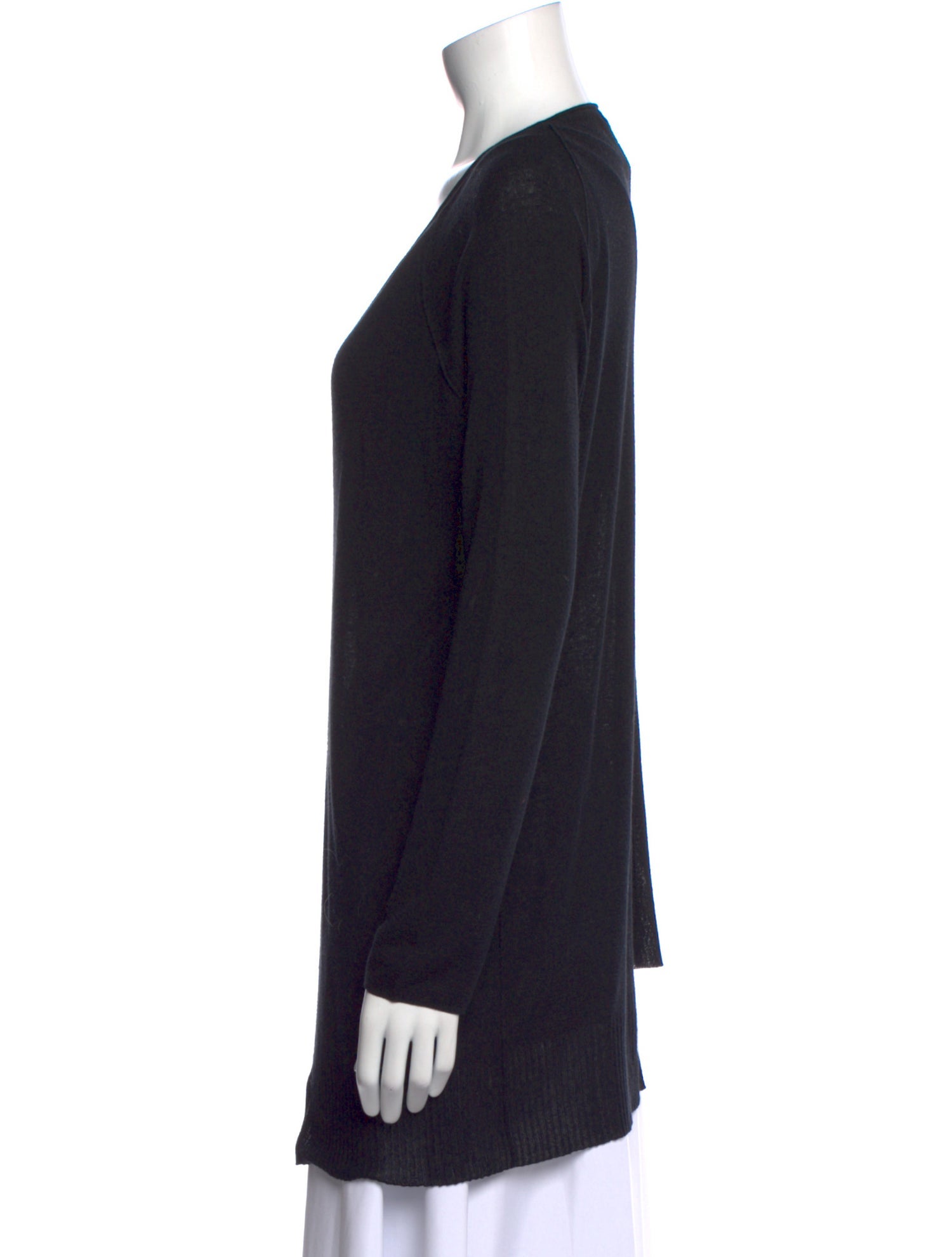 T by Alexander Wang Scoop Neck Long Sleeve Tunic