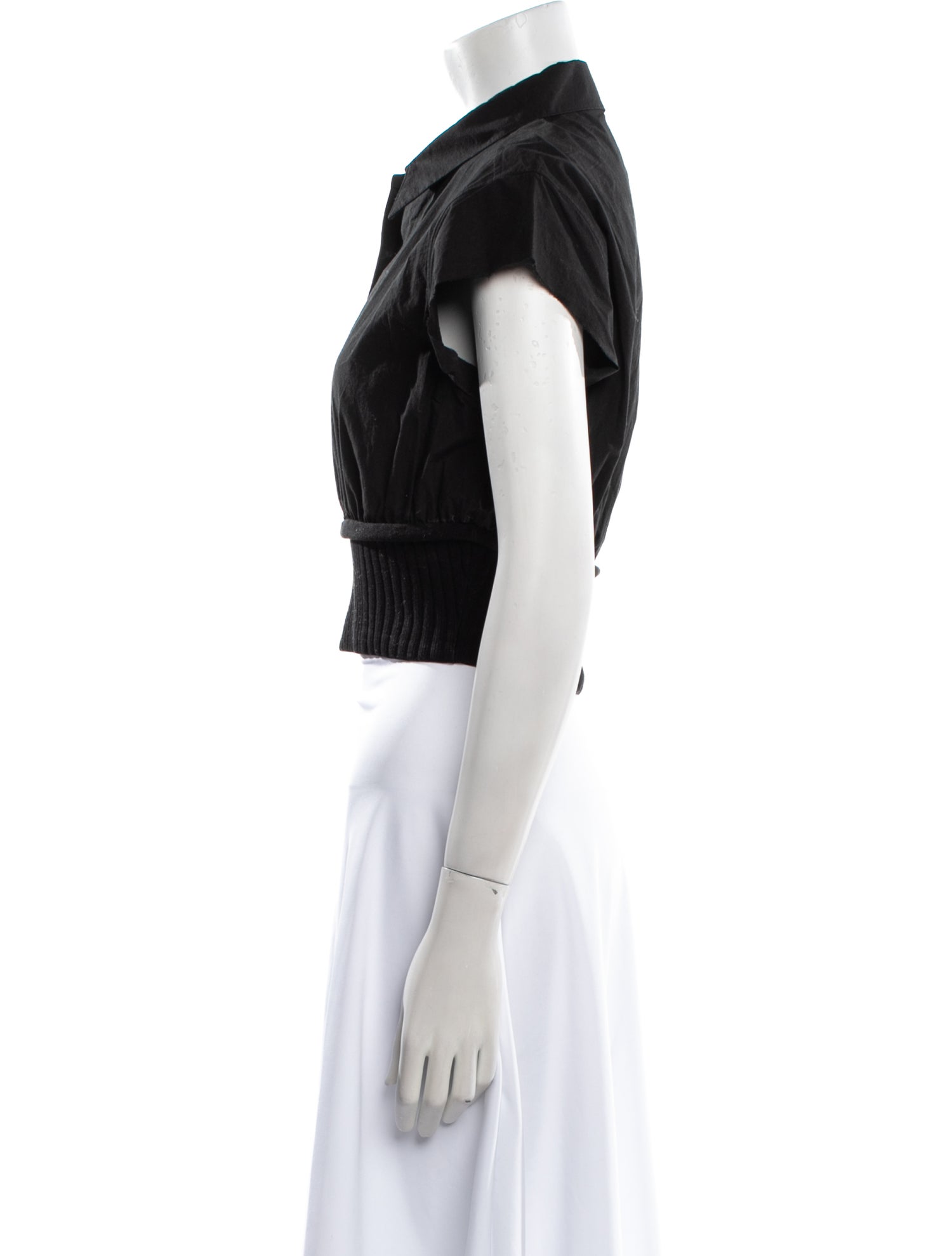 T by Alexander Wang Short Sleeve Crop Top