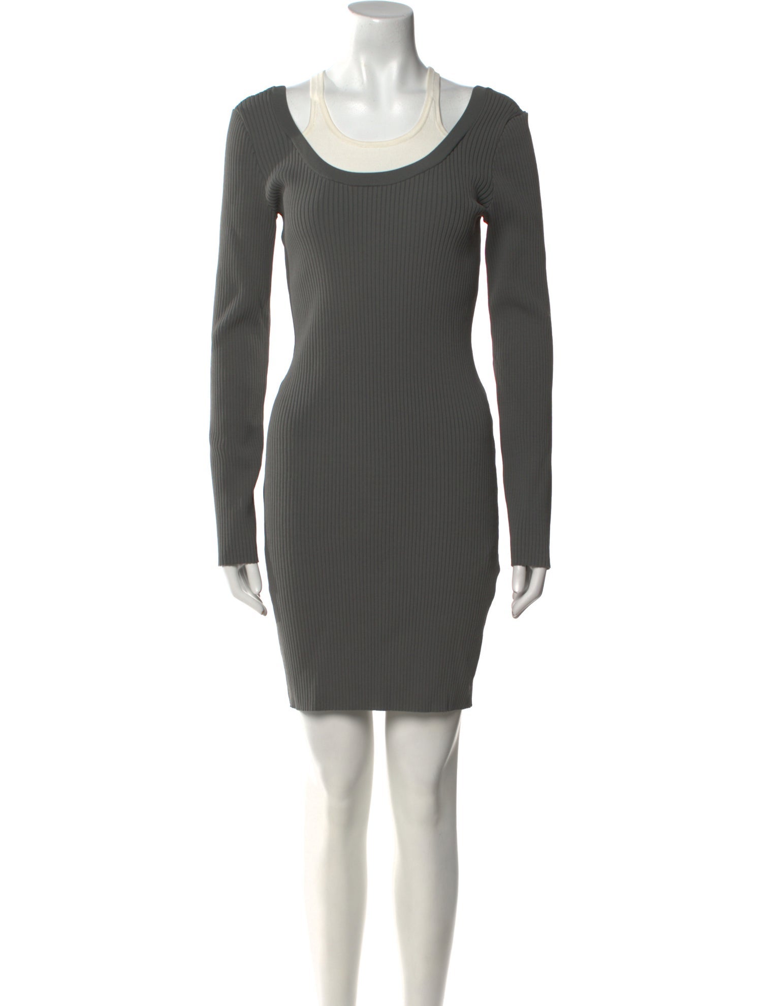 T by Alexander Wang Scoop Neck Mini Dress