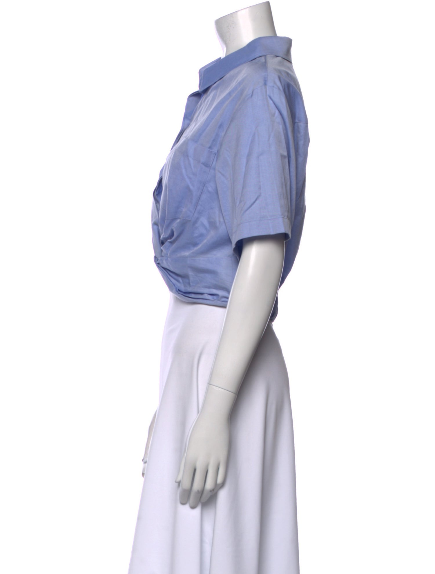 T by Alexander Wang Short Sleeve Crop Top