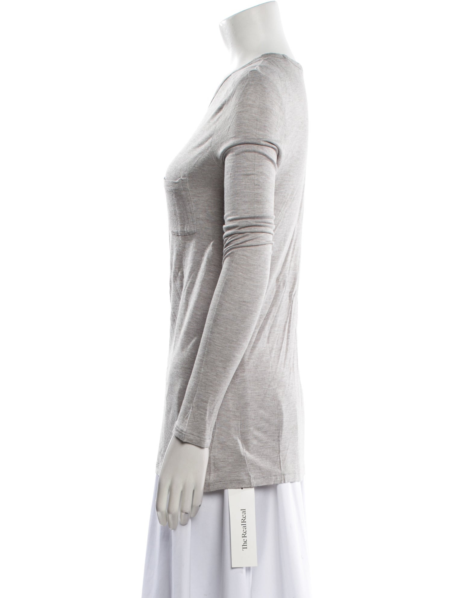 T by Alexander Wang Crew Neck Long Sleeve T-Shirt