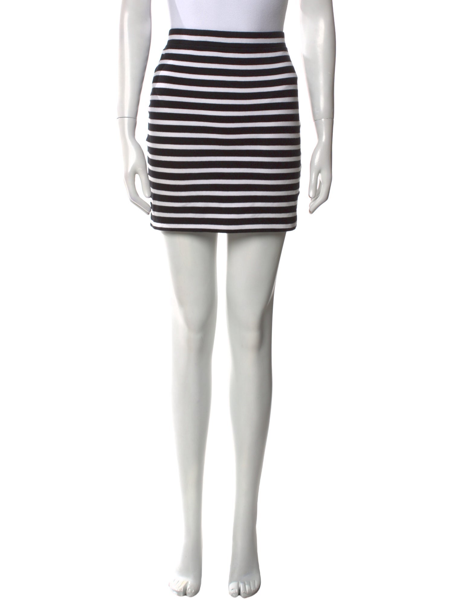 T by Alexander Wang Striped Mini Skirt